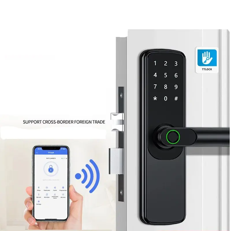 Smart Front Door Lock with Handle