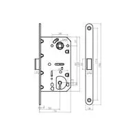 Strong Magnetic Plastic Shell Key Lock